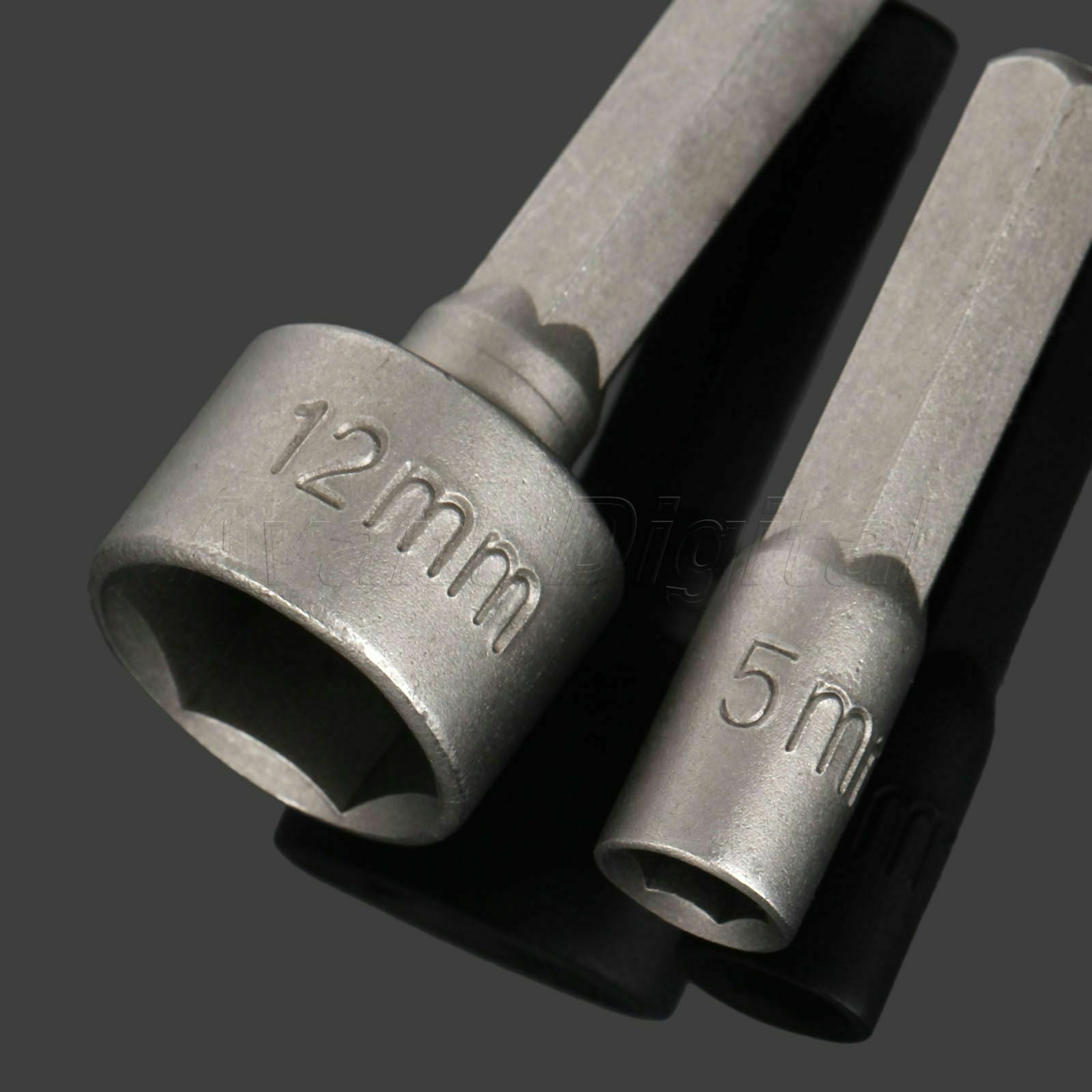 New 14Pcs Power Nut Driver Drill Bits SAE Metric Socket Wrench Screw 1/4" Shank