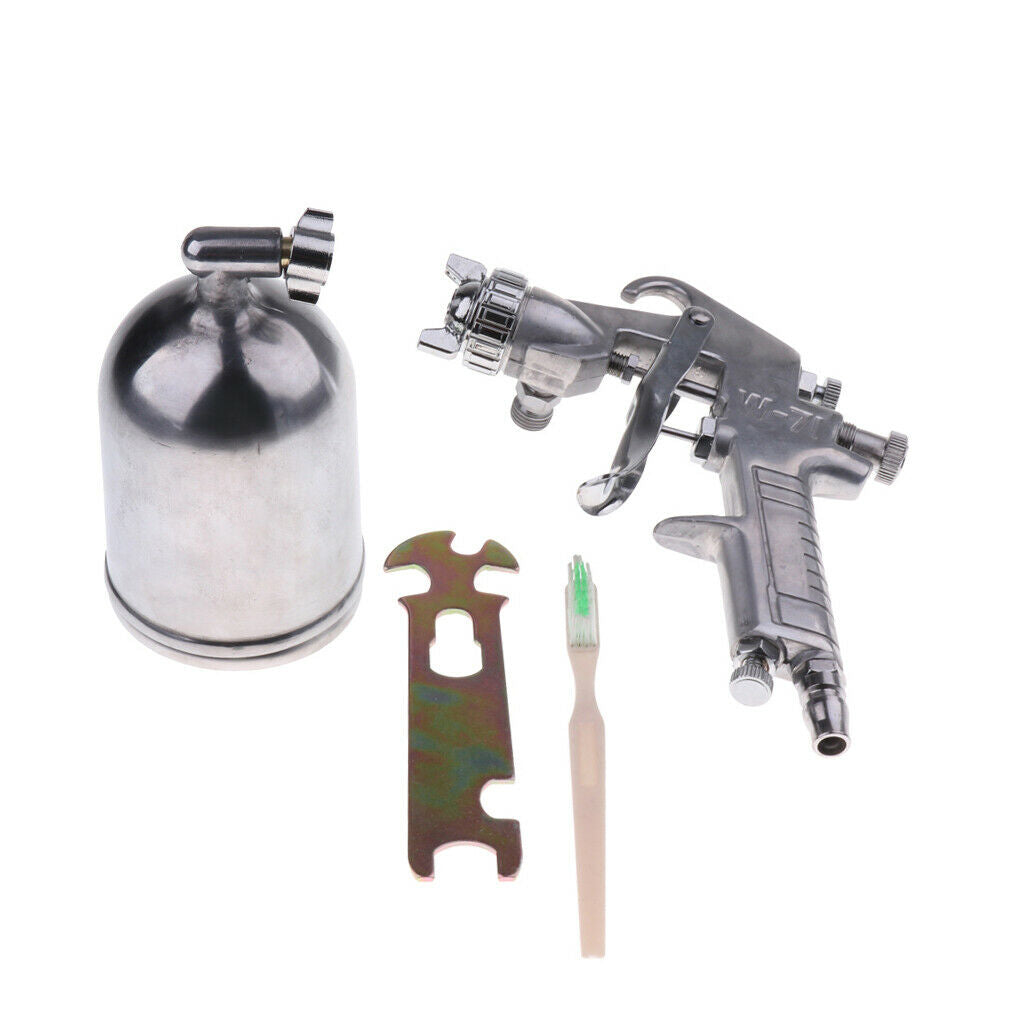 W-71 Pneumatic Air Spray Gun w/ Above Cup 1.5mm Nozzle 400cc Capacity