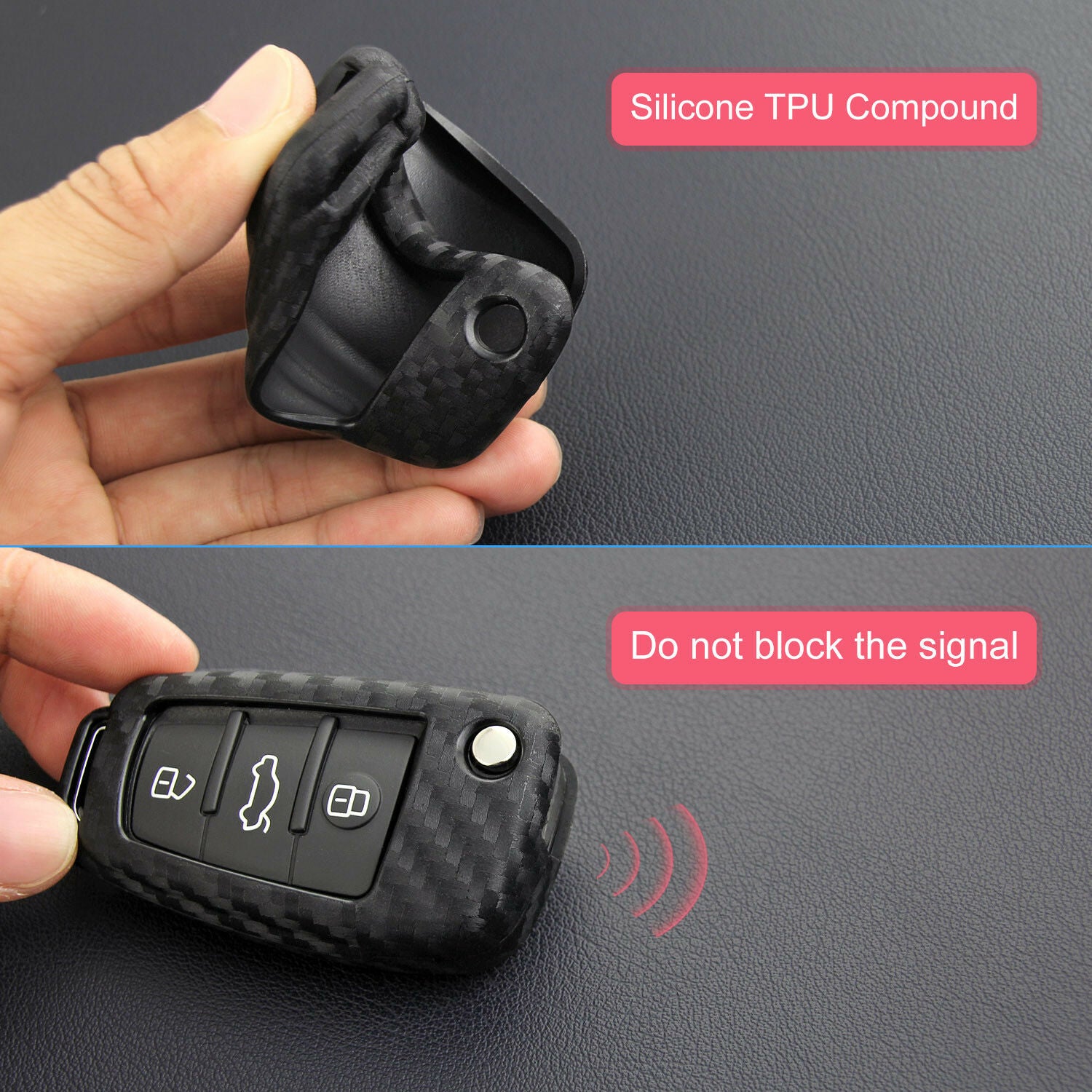 2019 Car Key Case Shell Protect For Audi A1 A3 S3 Q3 Q7 TT A6L Keychain Fob