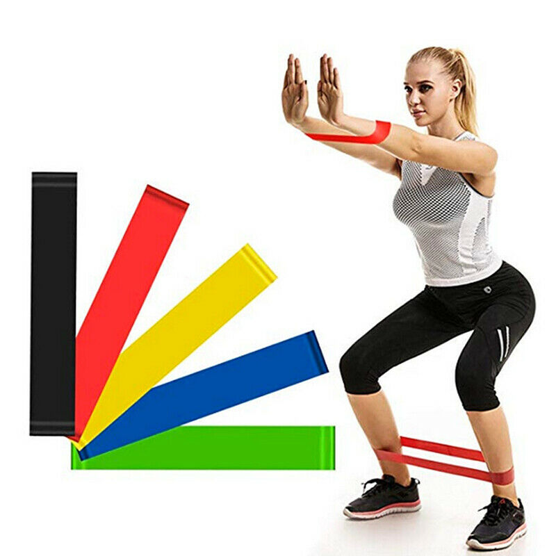 Shop-Story - Resistance Bands: 5 Bands Resistance Elastic Fitness