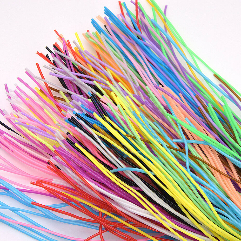 200pcs 1.8mm Plastic String Jewelry Cord Pendants Necklace Weave PVC Supplies