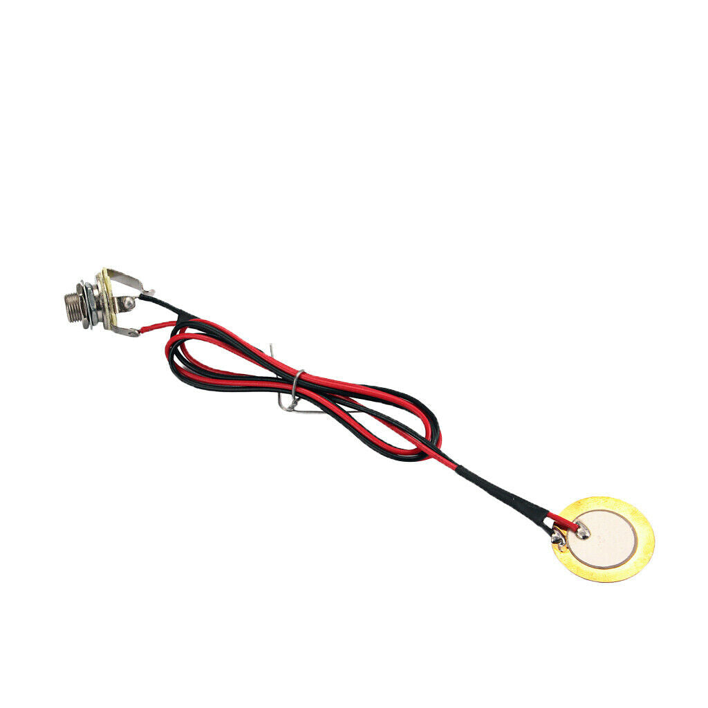 1pc Pre-wired Pickup Piezo Drum Trigger Transducer for Guitar Mandolin Uke