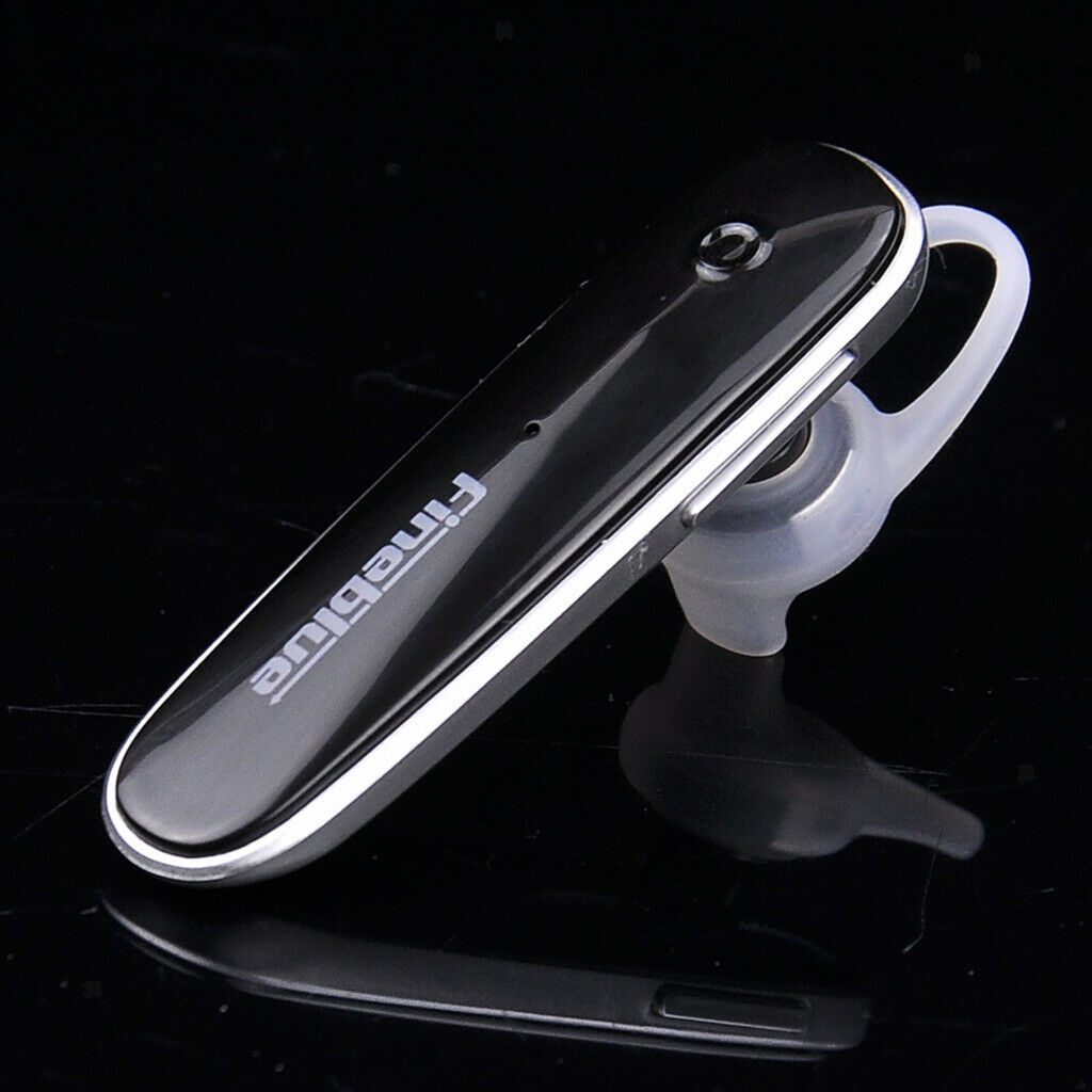Bluetooth Headset Earphone Sport Earbud Earpiece Noise Cancelling Black