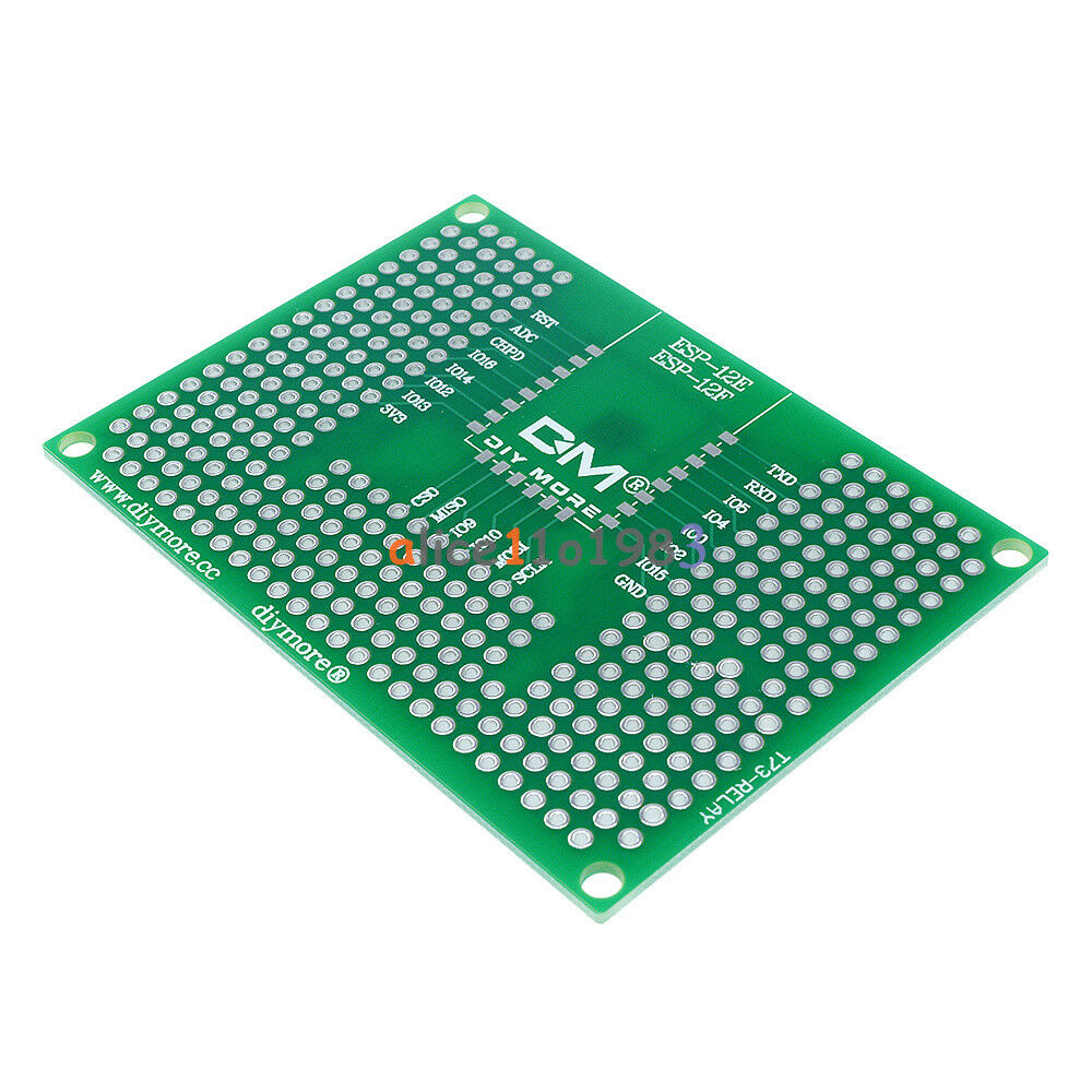5X7CM Prototype PCB Breadboard For ESP8266 ESP-12E ESP-12F ESP32 ESP-32S Relay