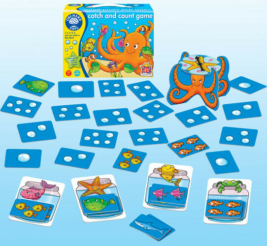 Orchard Toys 002 Catch and Count Kids Childrens British made Game 3 Years +
