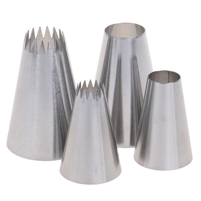 4PCs Cookies Mold Tube Icing Piping Nozzles For Decrating Cakes Dessert D.l8