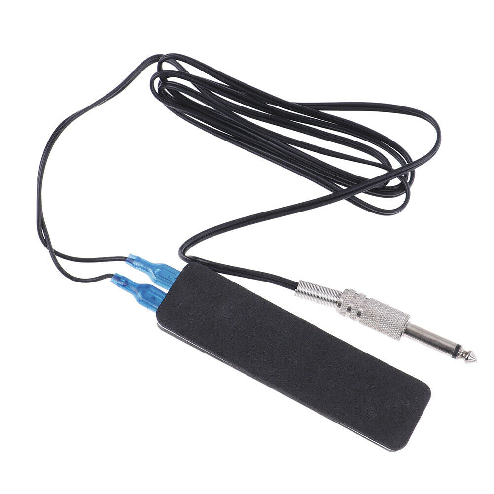 1X Black Line Tattoo Machine Power Supply Foot Pedal Switch Flat - Sil JR.l8