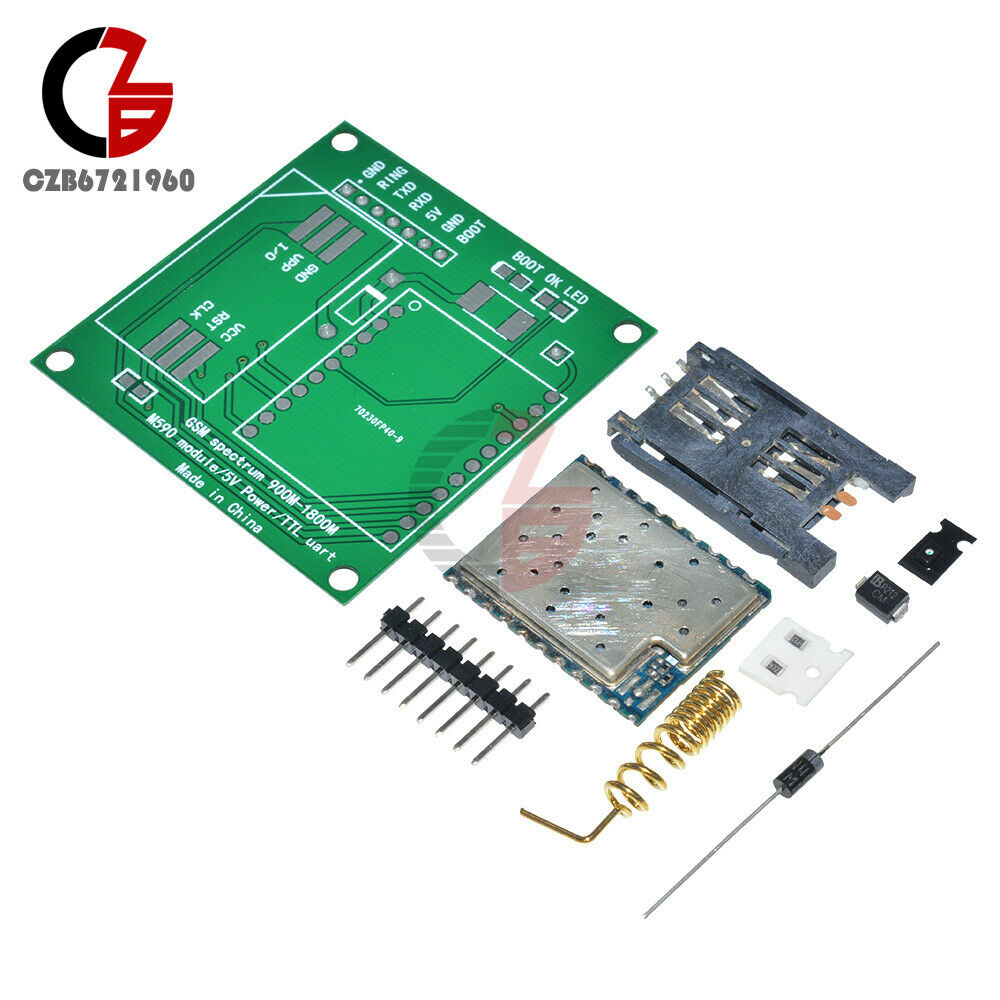 5V 1A M590E GSM GPRS Module 900m-1800m Sms Message DIY Kit M590 Sms CPU MCU Test