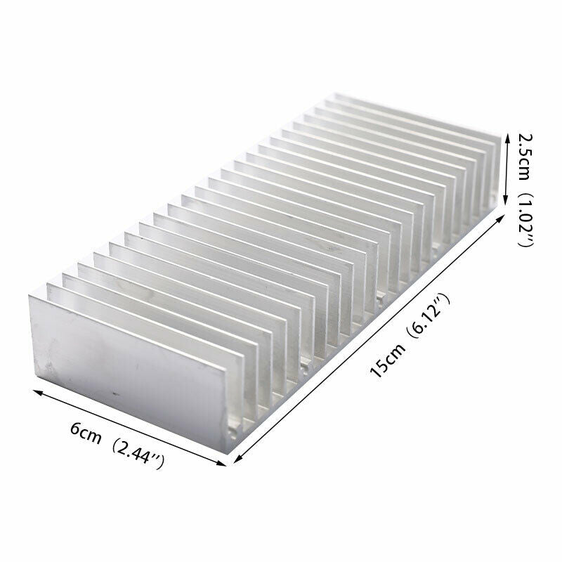 1 pcs 150x60x25mm radiator aluminum heatsink extruded heat sink for  WLC Kt