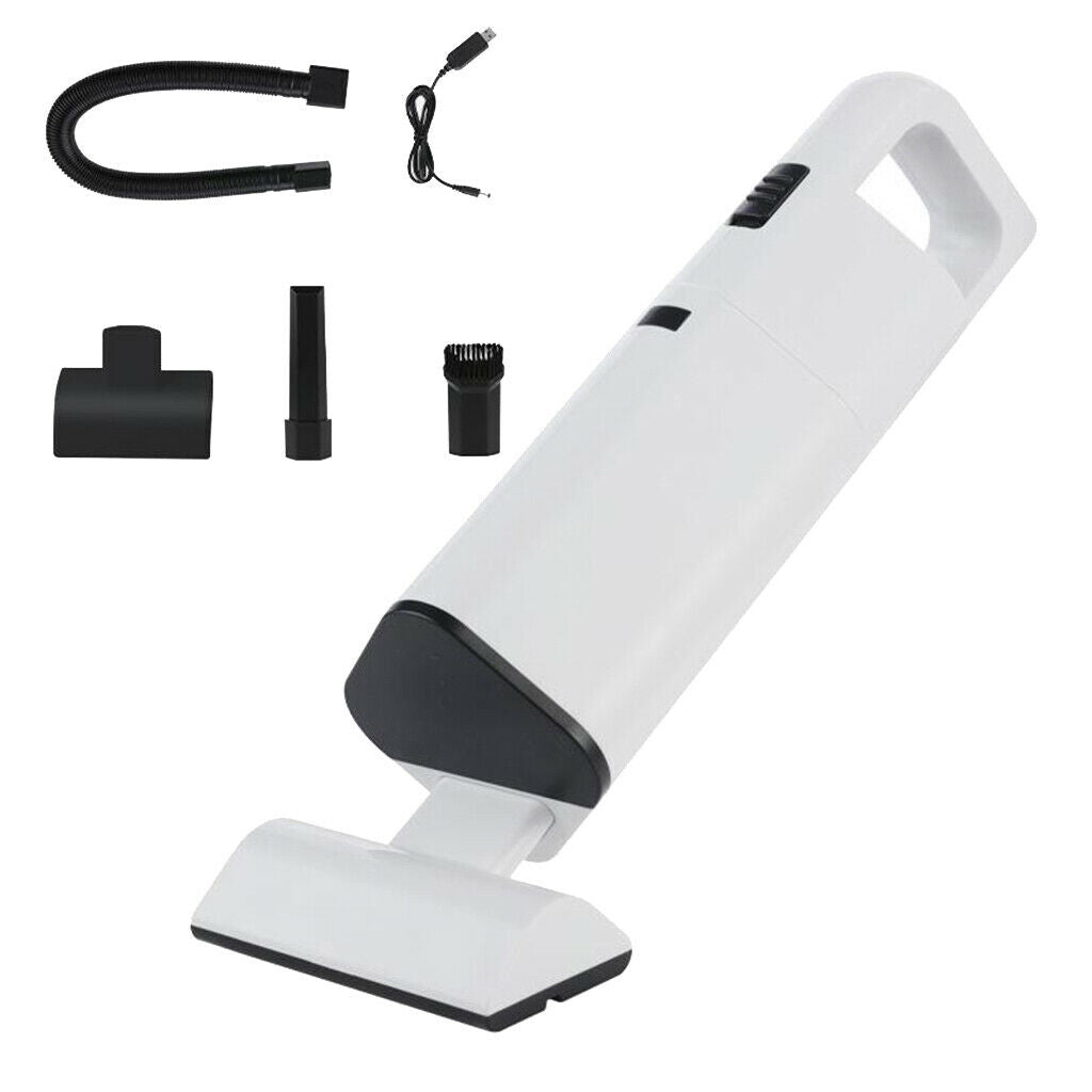 Handheld Wireless Vacuum Cleaner Rechargeable Pet Cat Dog Hair Suction White