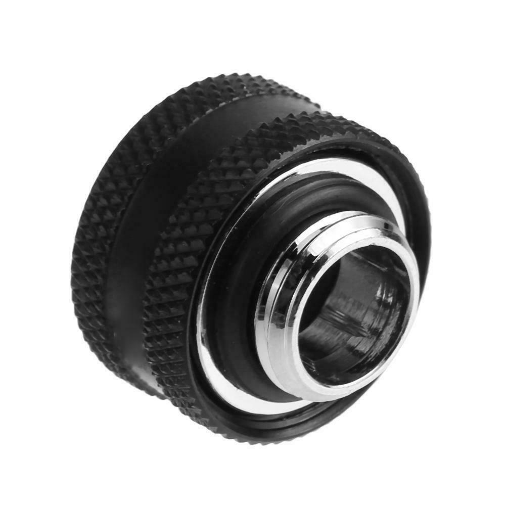 G1/4 Thread Rigid Tube 14mm Hard Tube Extender for PC Water Cooling(Black) @