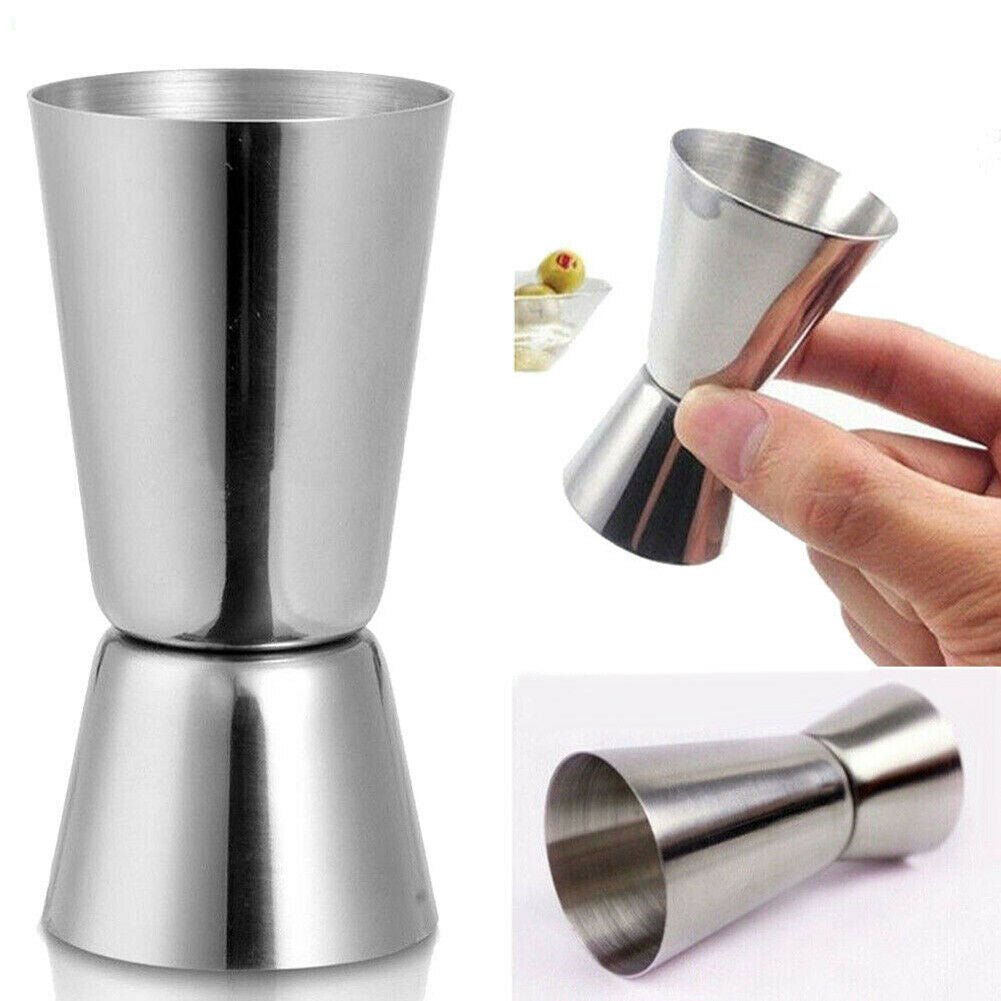 15/30ml Cocktail Double Shot Measuring Cup Stainless Steel Kitchen Tool Mystic