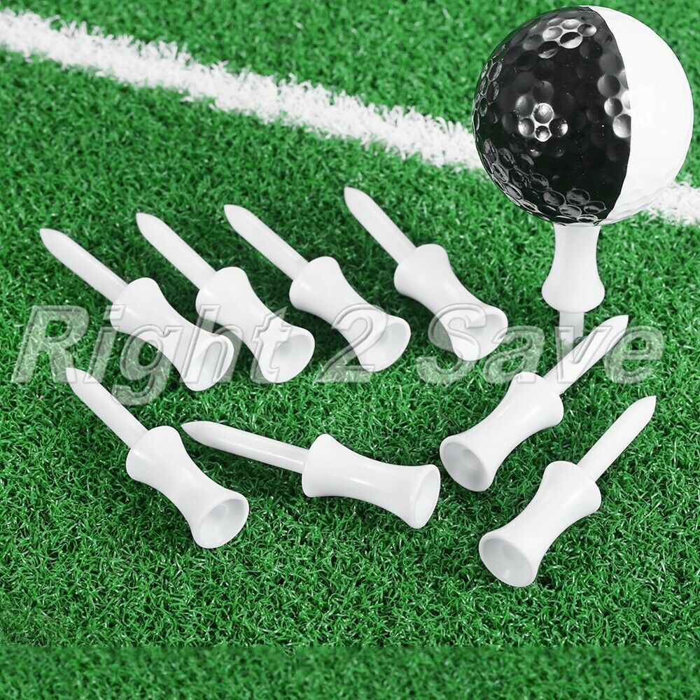 54mm 100Pcs Plastic Step Down Golf Tees Graduated Castle Tee Aid Tool Training