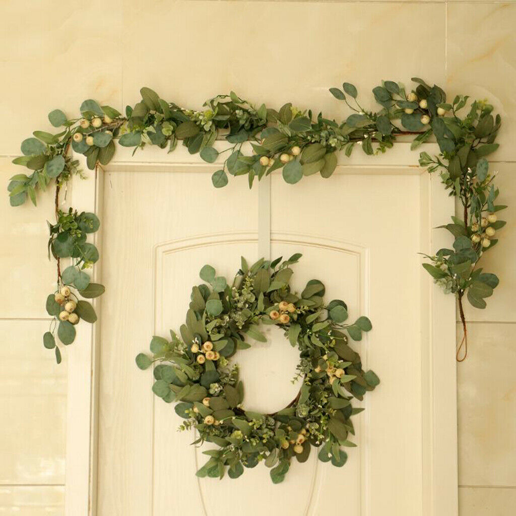 2M Artificial Vines Faux Eucalyptus Garland Greenery Vine Plant for Wedding