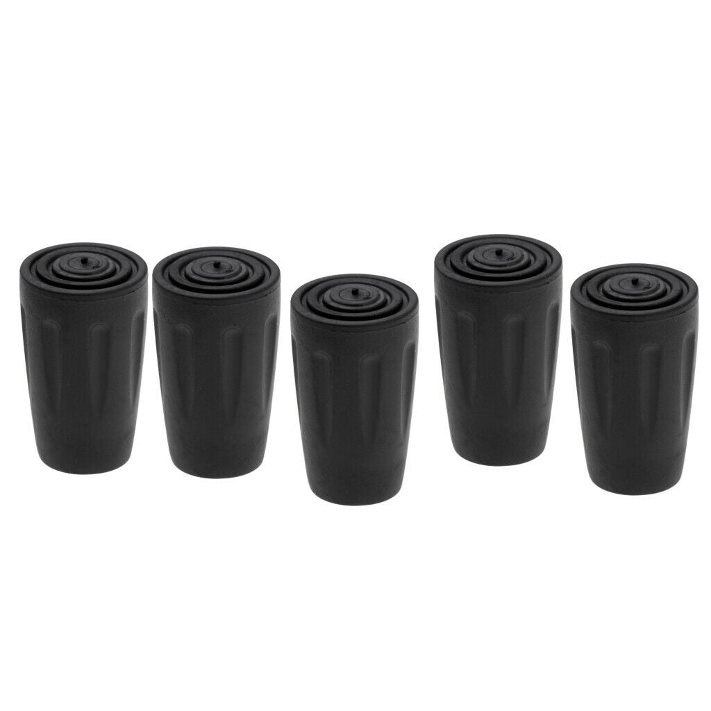 5pcs Pack Hiking Pole Replacement Tips Trekking Protector Walking Stick Head