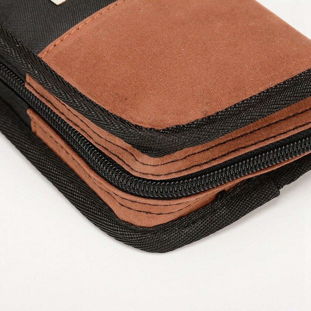 Cotton Padded Drumstick Bag - Soft Carrying Case for Sticks Mallets Gray