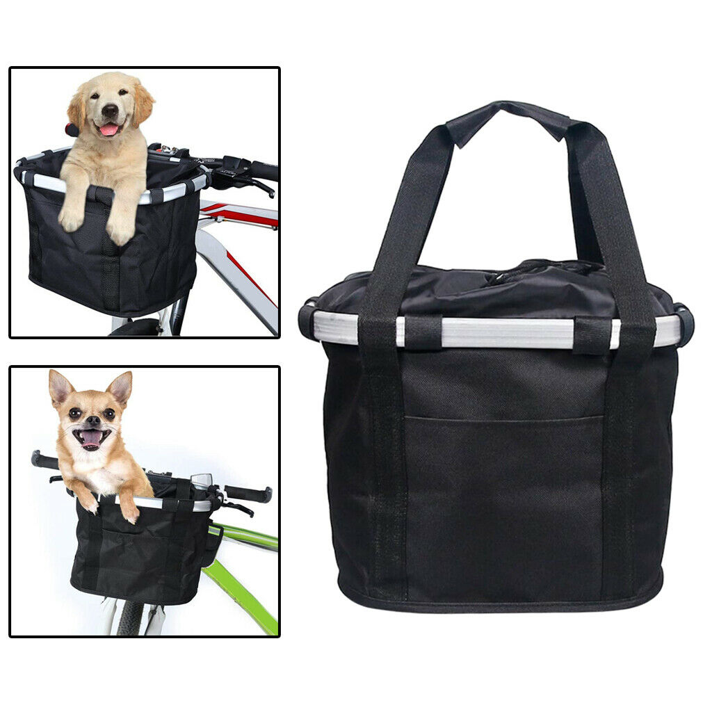 Bike Front Basket Metal Frame Bicycle Storage Basket Comfortable Riding