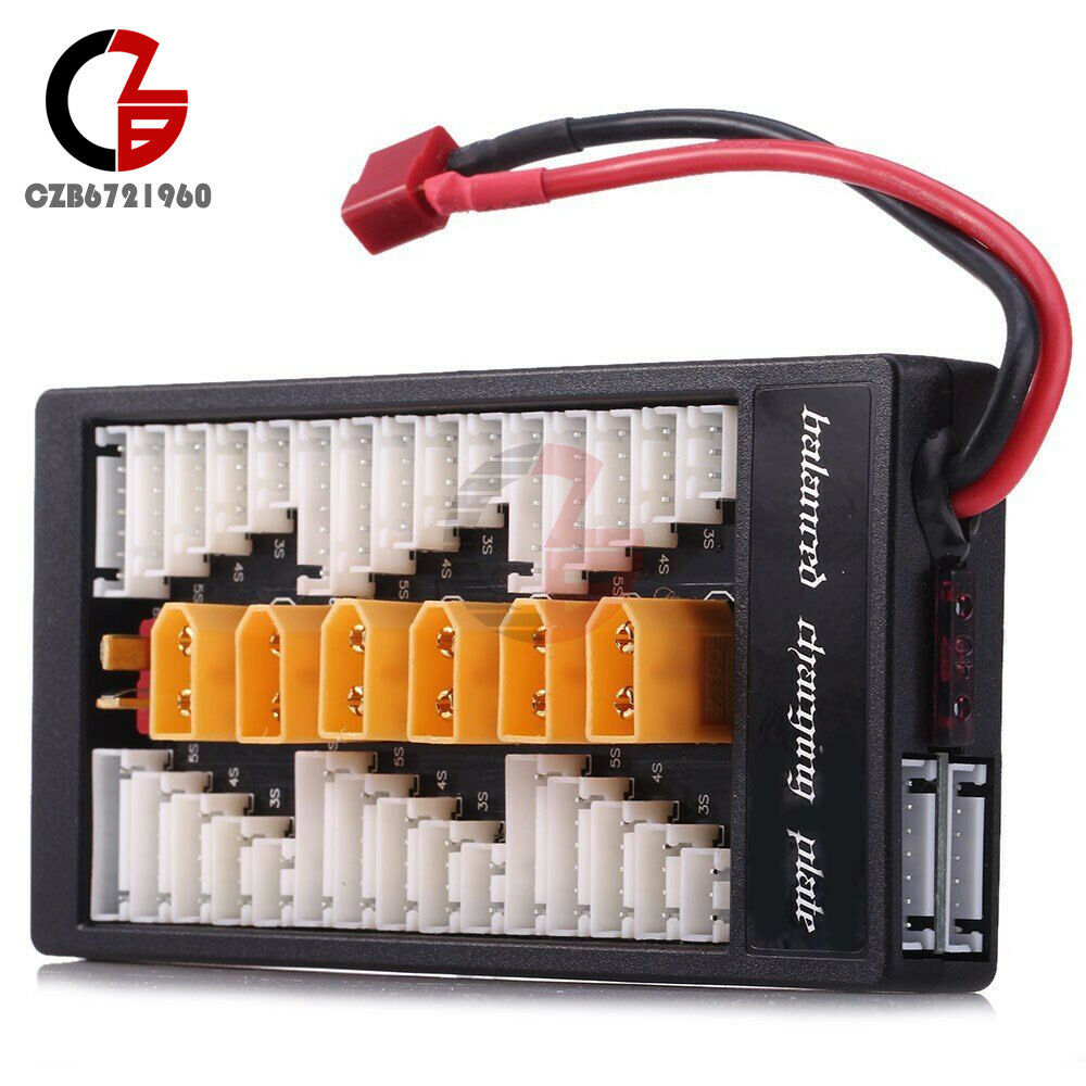 Parallel Charging Board Balance T Plug for Lipo 2S-6S XT60 Battery Charger Line