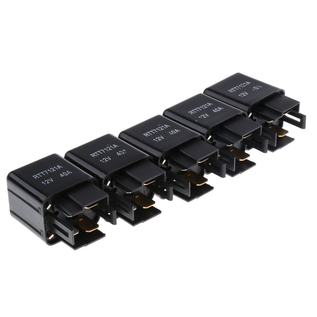 5 Pieces Replacement 12V DC 40A Relay Connector, Replacement for  Part Number