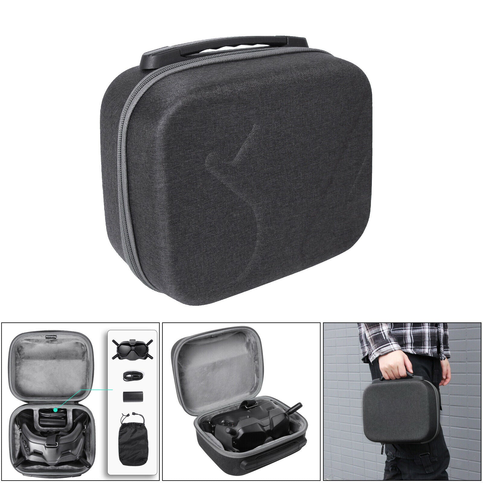 Scratch-resistant Fabric Portable Stable Storage Bag Organizer Carrying Case for