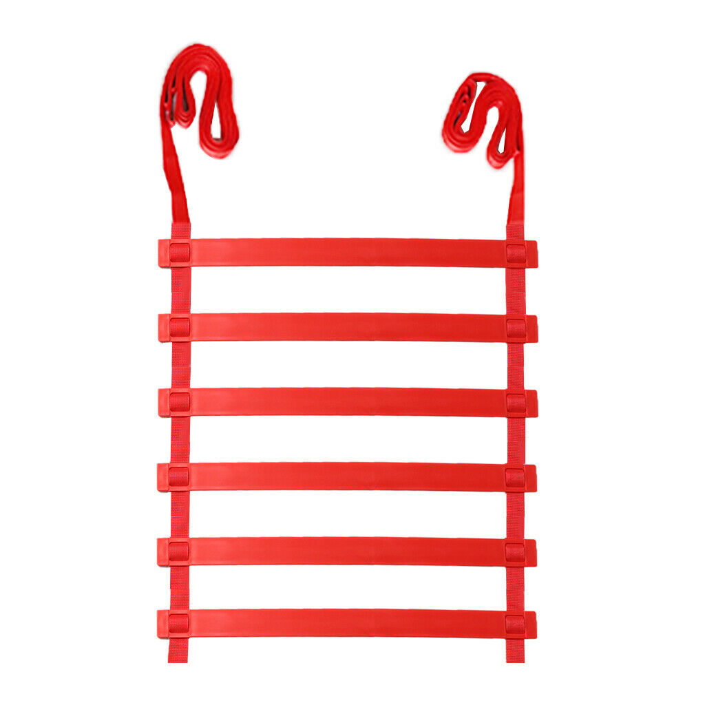 Agility Ladder Speed Training Equipment Non-Slip Flat Rung Red