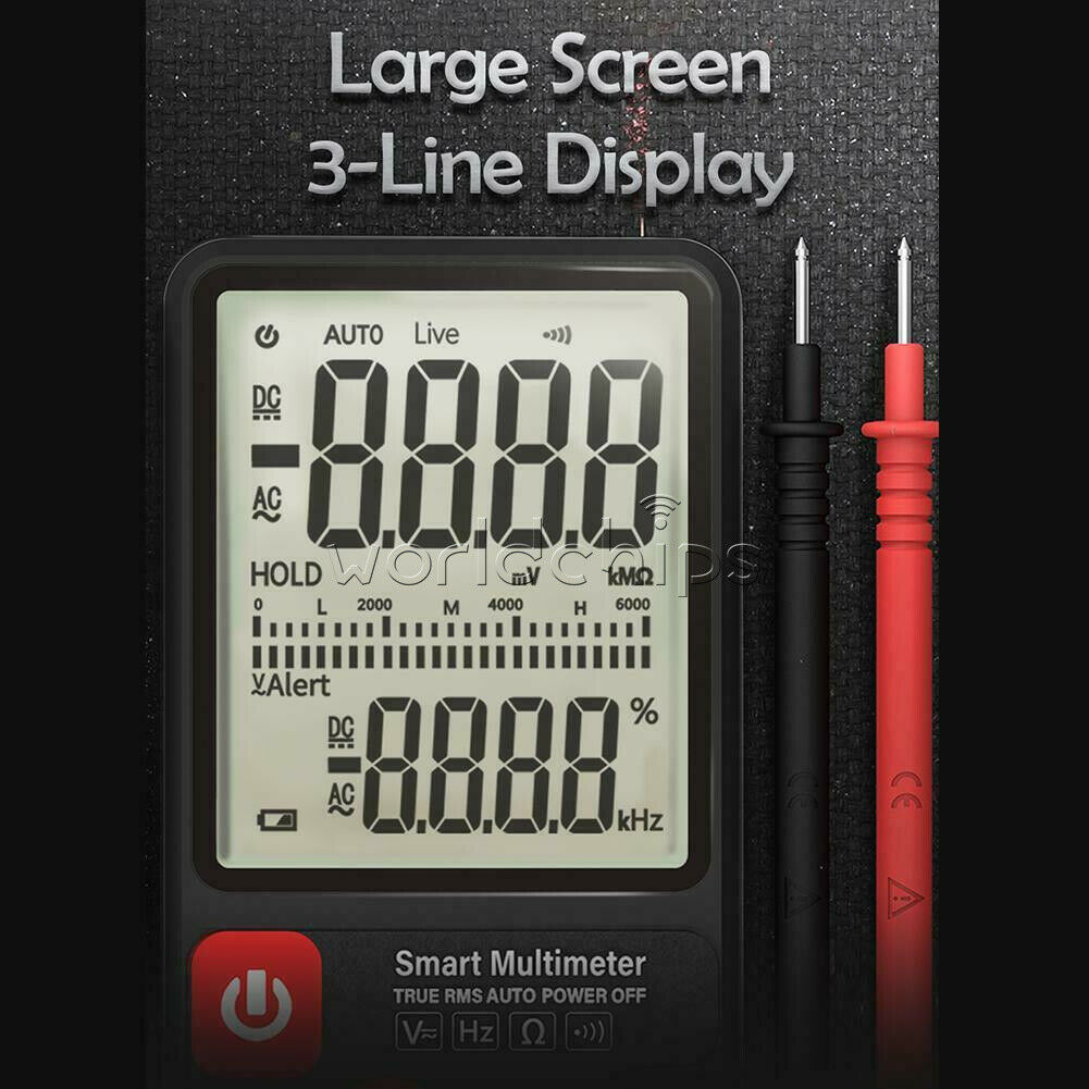 ADMS7 LCD Digital Voltmeter Ammeter Ohm Meter Multimeter Voltage AC DC Tester
