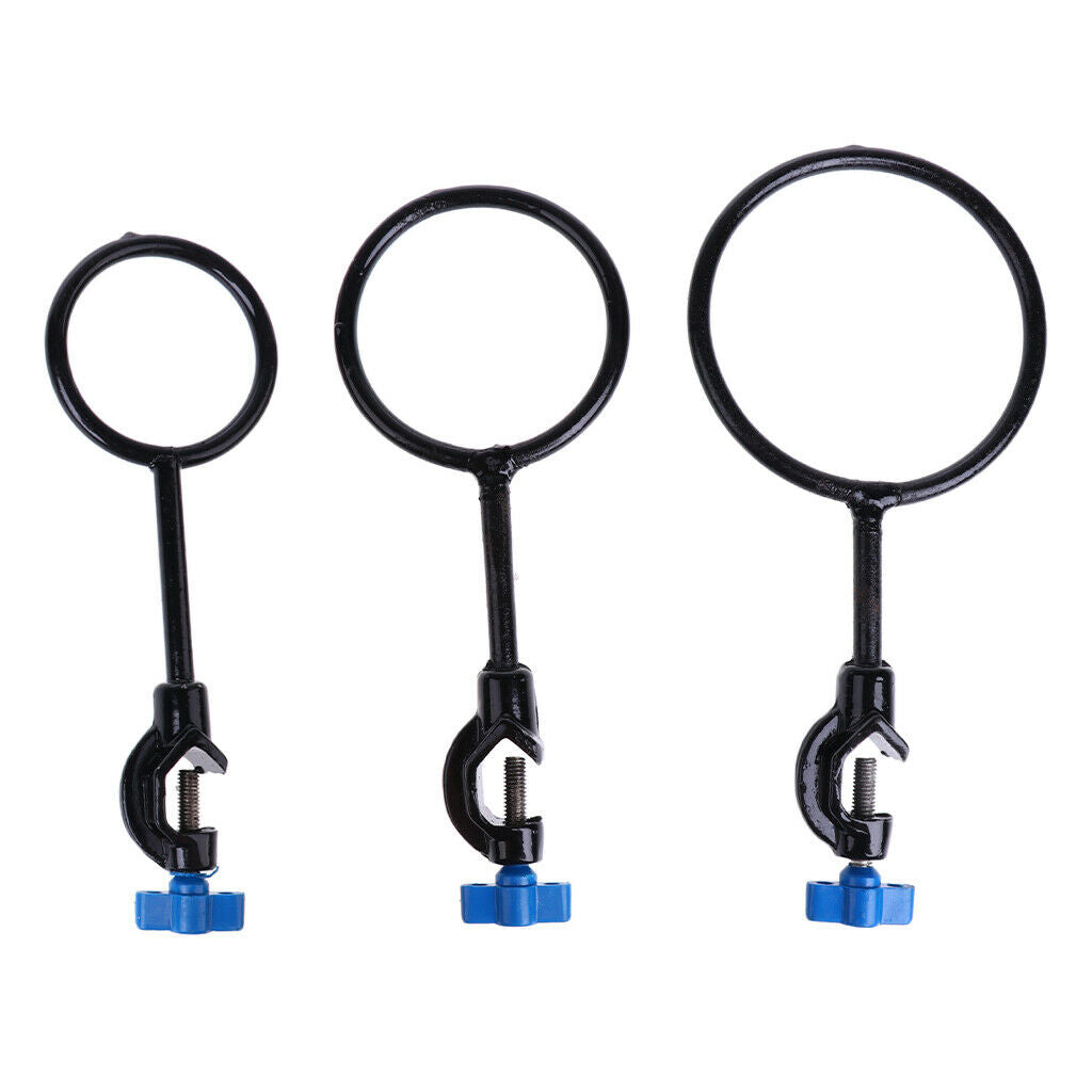 1 piece of iron support rings Easy to attach to the laboratory stand,