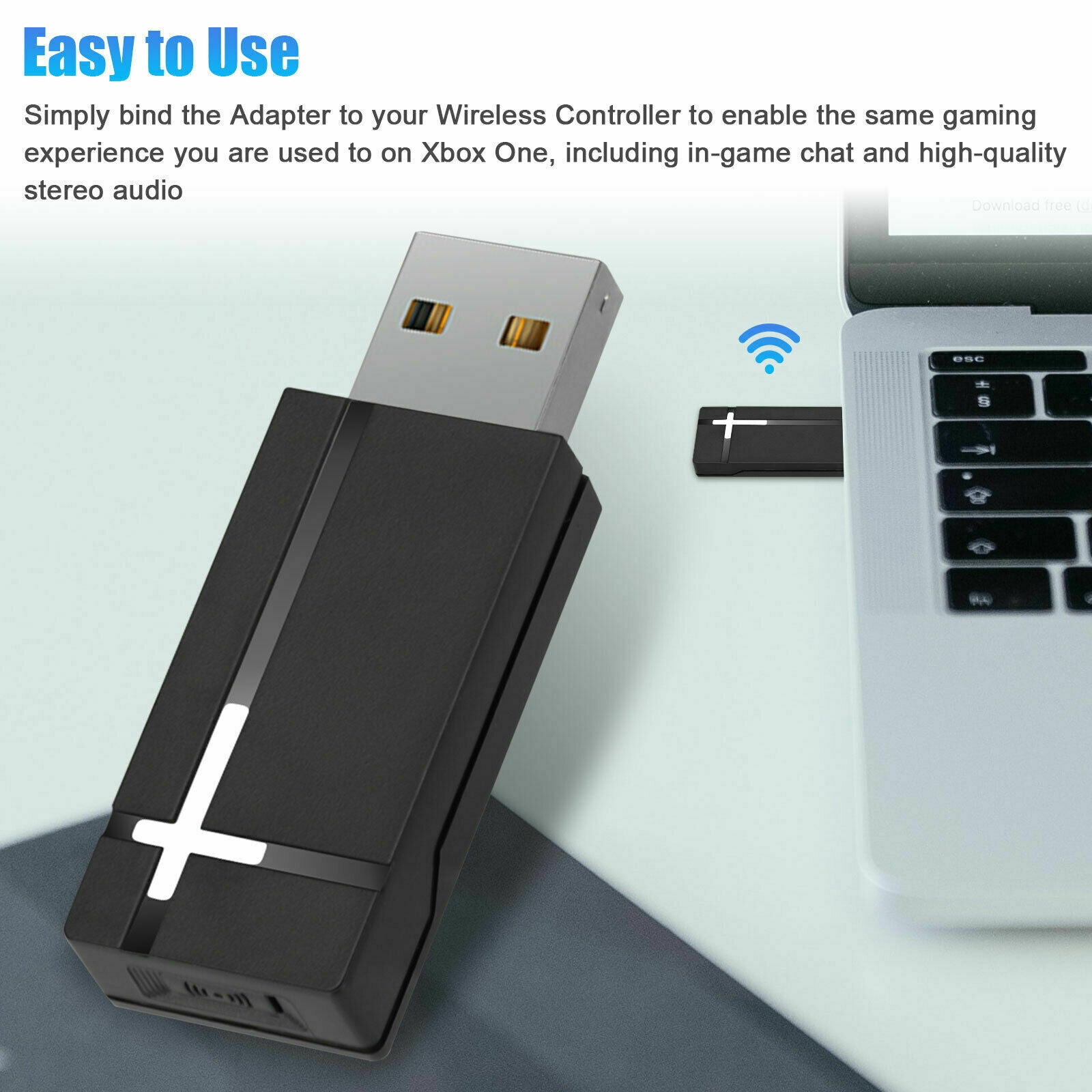USB Gaming Wireless Receiver Adapter For XBOX One Controller to PC Windows10/8/7