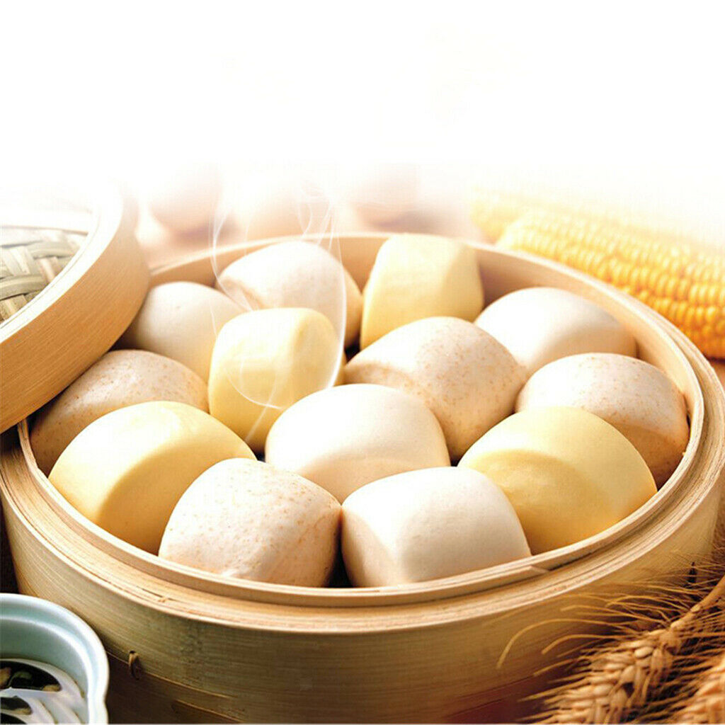 3pcs Bamboo Steamer Restaurant Kitchen Steaming