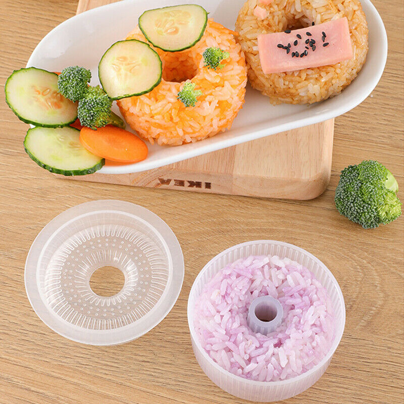 Donut Shape Form Plastic Non-Stick Sushi Maker DIY Easy Rice Ball Press Mold