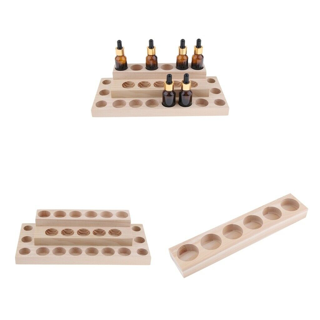 Wooden Essential Oils Massage Oil Display Stand(2 Pack)