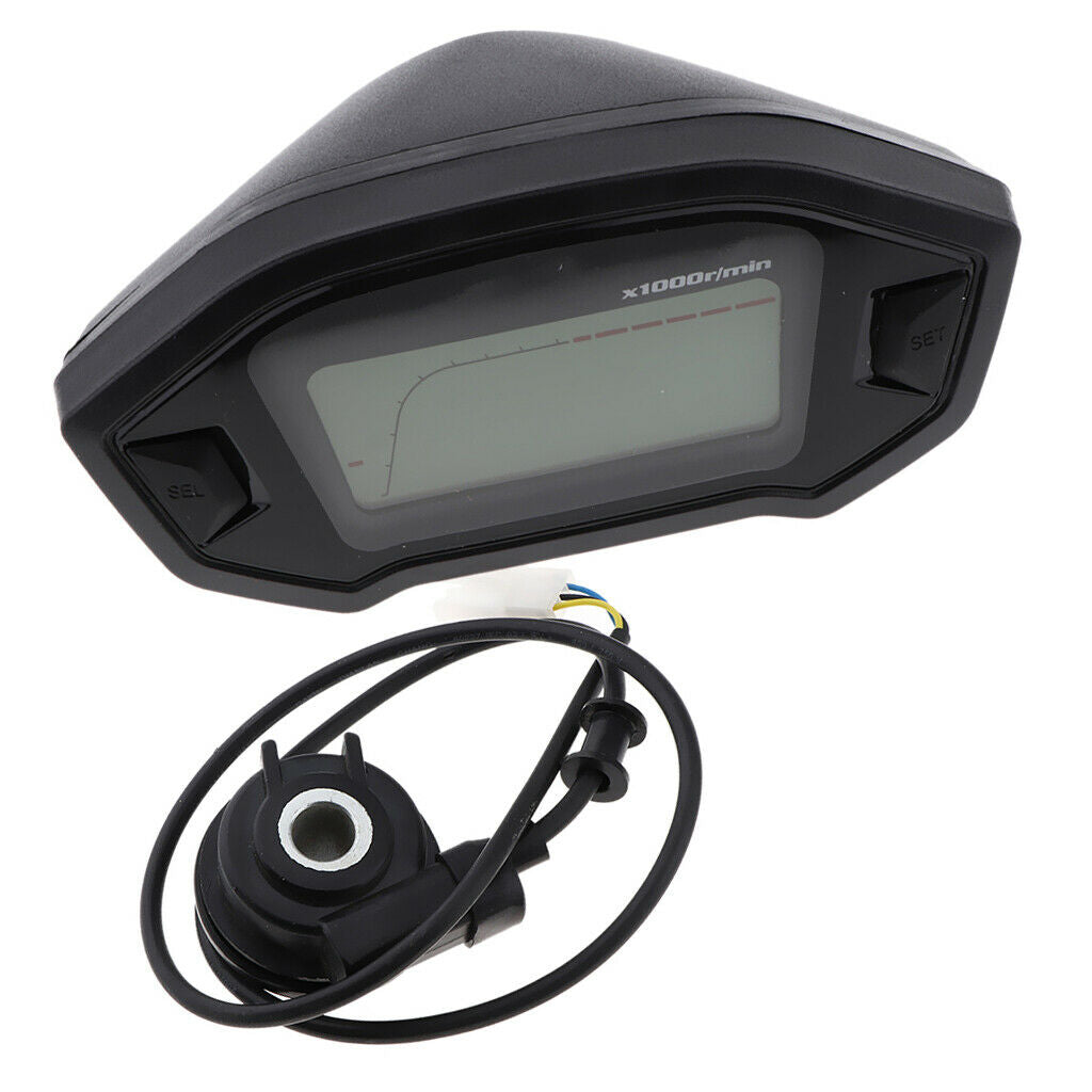 Speedometer Tachometer Gauge ,Universal LCD Backlight Motorcycle Odometer