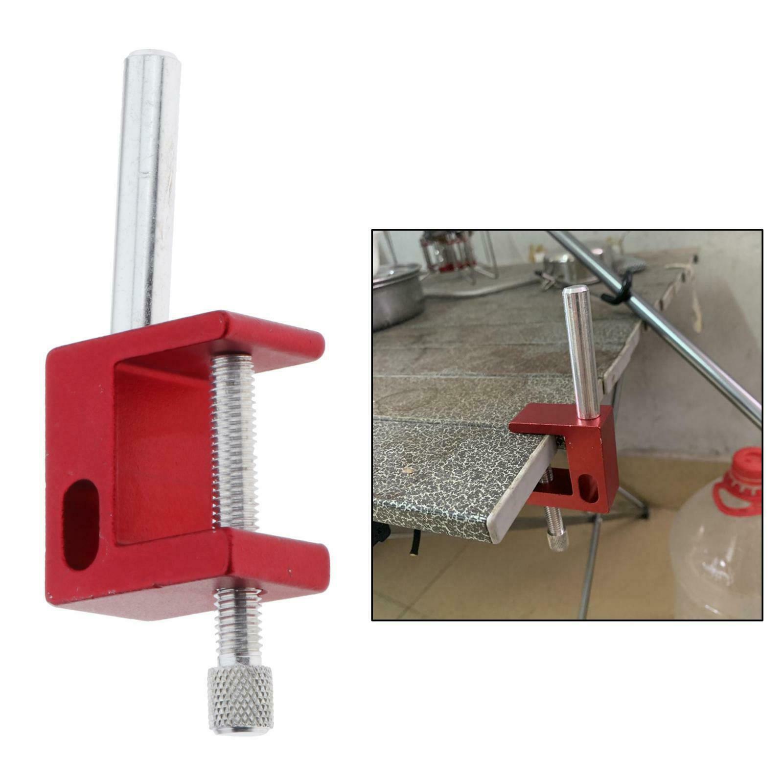 Foldable Lamp Pole Stainless Steel Hanger Hook Stand Fixed Clip
