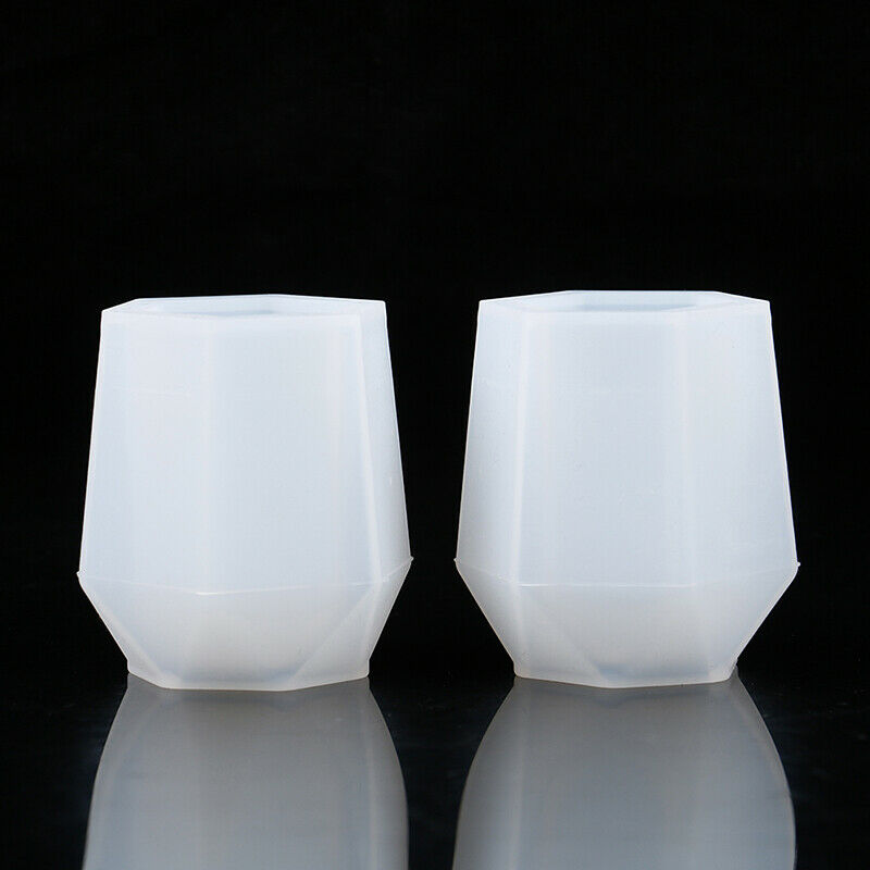 Crystal Epoxy Mold Hexagon Pen Holder Mold Pencil Storage Silicone Mould .l8