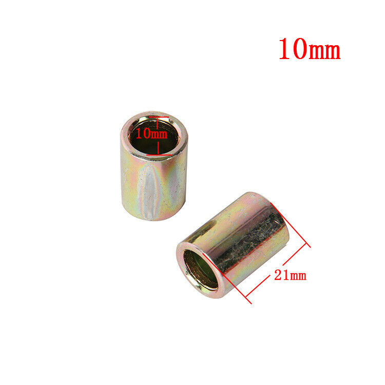 10mm Rear Shock Absorber Eyelet Bushing Reducer Sleeves 0.83" Length Motorcycle