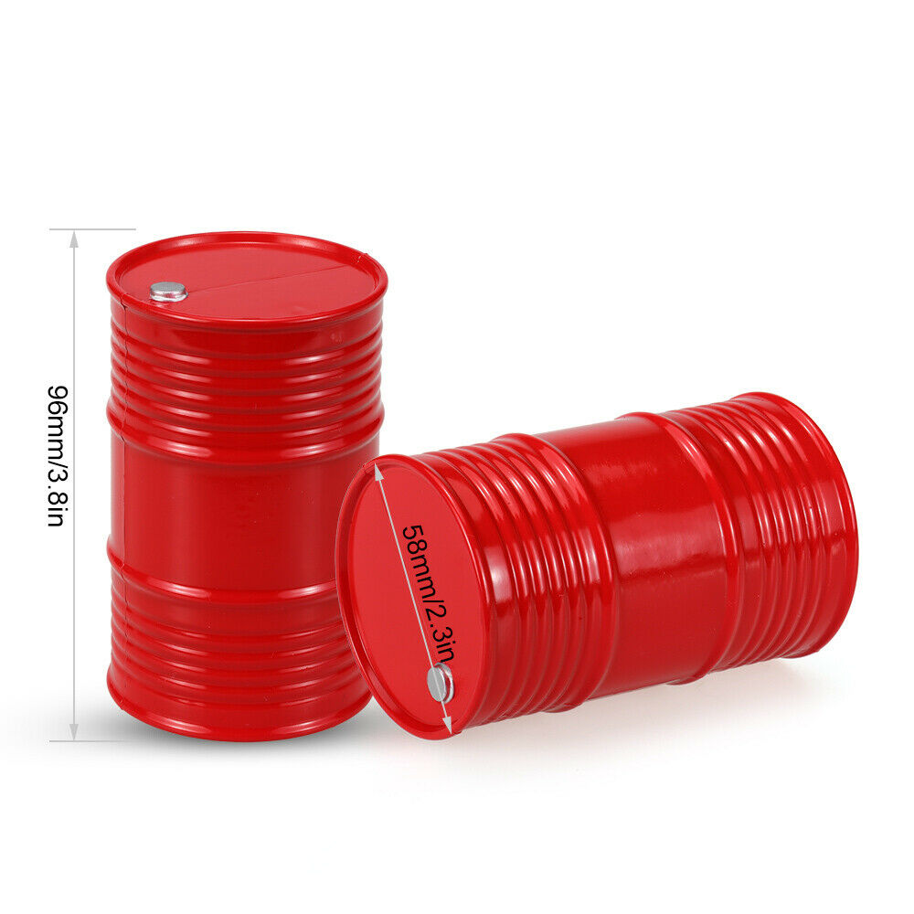 1/10 Scale Gas Oil Drum Tank for 1/10 RC Crawler CC01 SCX10   D90 D110