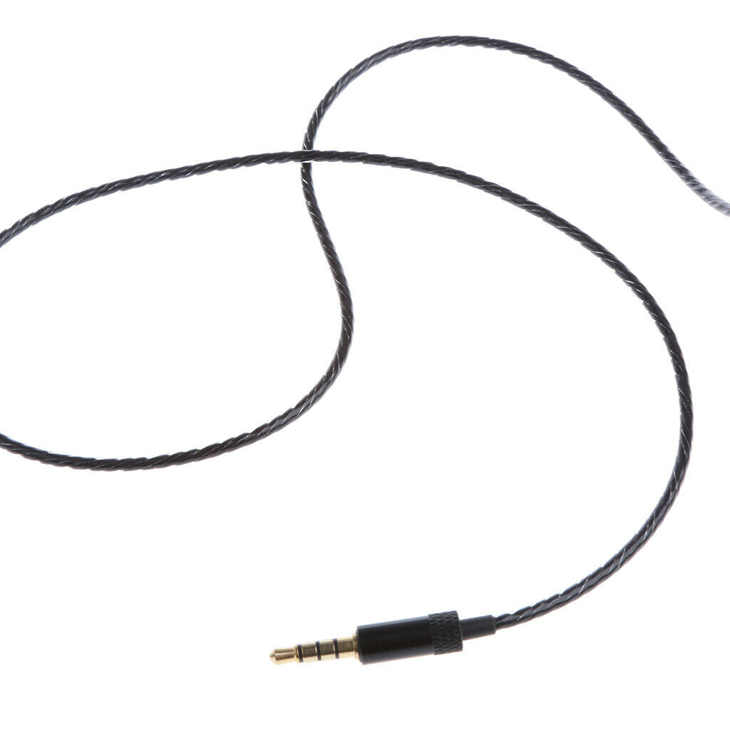 3.5mm Right Angle Audio Cable Cord with Microphone for Headphone Earphone