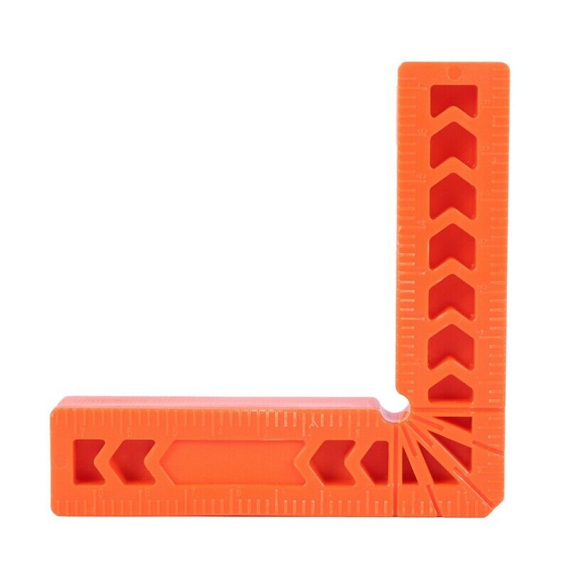 Plastic 90 degree right angle ruler 4 inch woodworking tool auxiliary locator R7