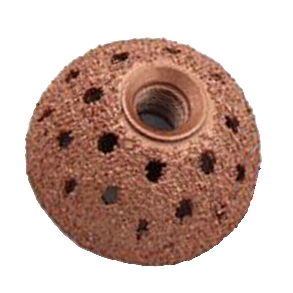 2pieces 42mm Buffing Wheel Grind Ball Rasp Tire Tool, 70 Grid Abrasiveness, High