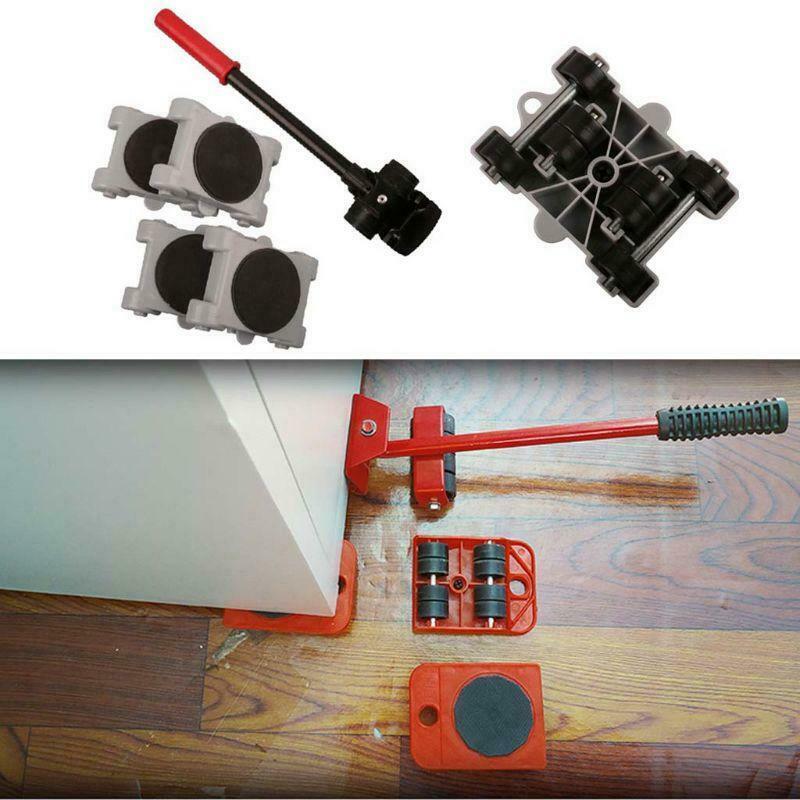 8pcs Furniture Mover Tool Set Transport Shifter Lifter Wheel Heavy Stuffs Moving