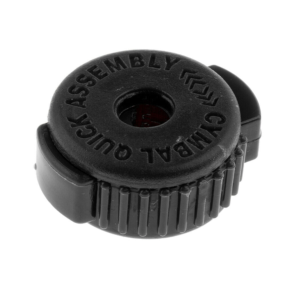 Quick Release Cymbal Knobs Drum Part Percussion Replacements 30mm Black