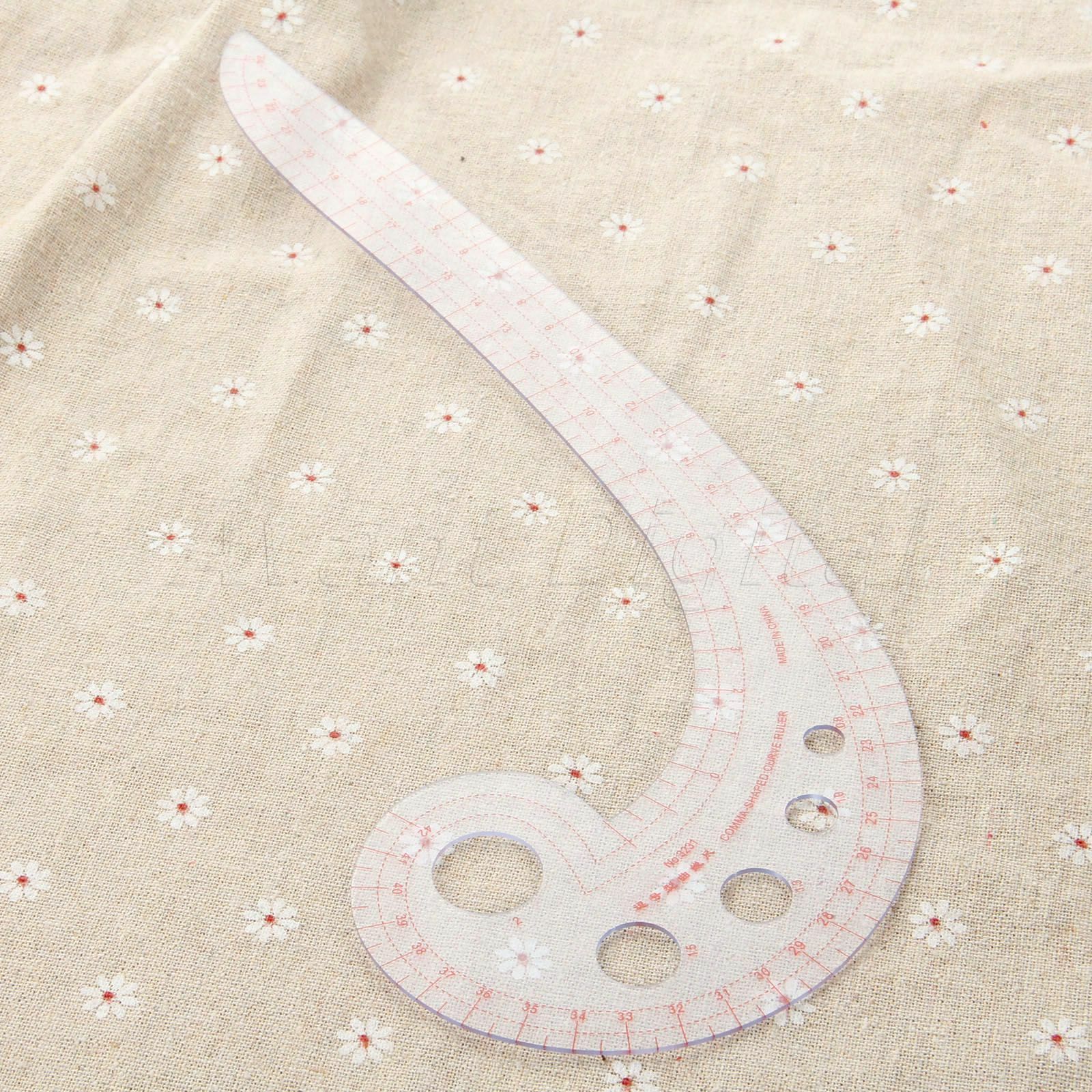 French Curve Comma Shaped Sewing Kit Plastic Curve Ruler Styling Design Ruler