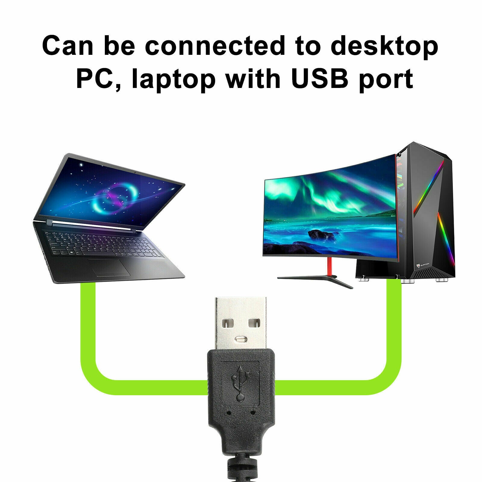 Noise Canceling Voice Recording Mini USB Computer Microphone for Laptop Desktop