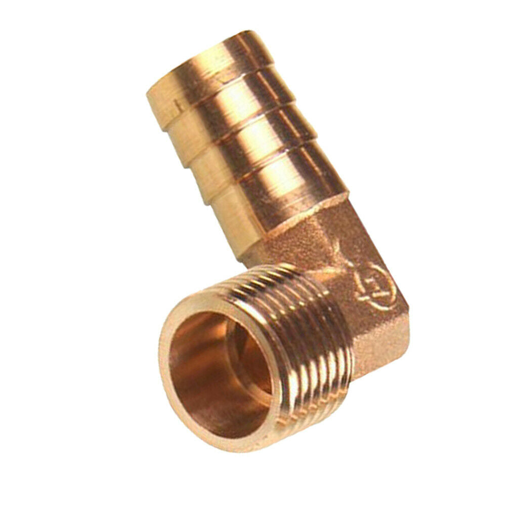 1/2 Inch BSPP Male Threads x 16mm Inch Barb Elbow Fuel Hose Barb Fitting