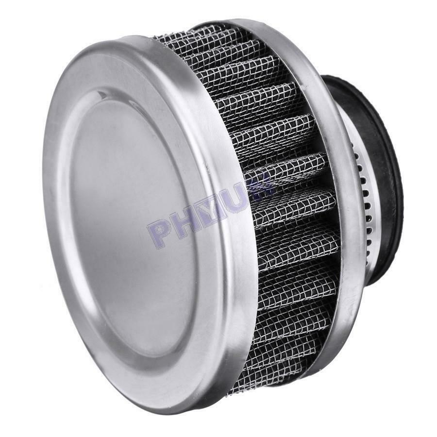 4x 50mm Motorcycle ATV Scooter Air Intake Filter Cleaner + Clamp Stainless Steel