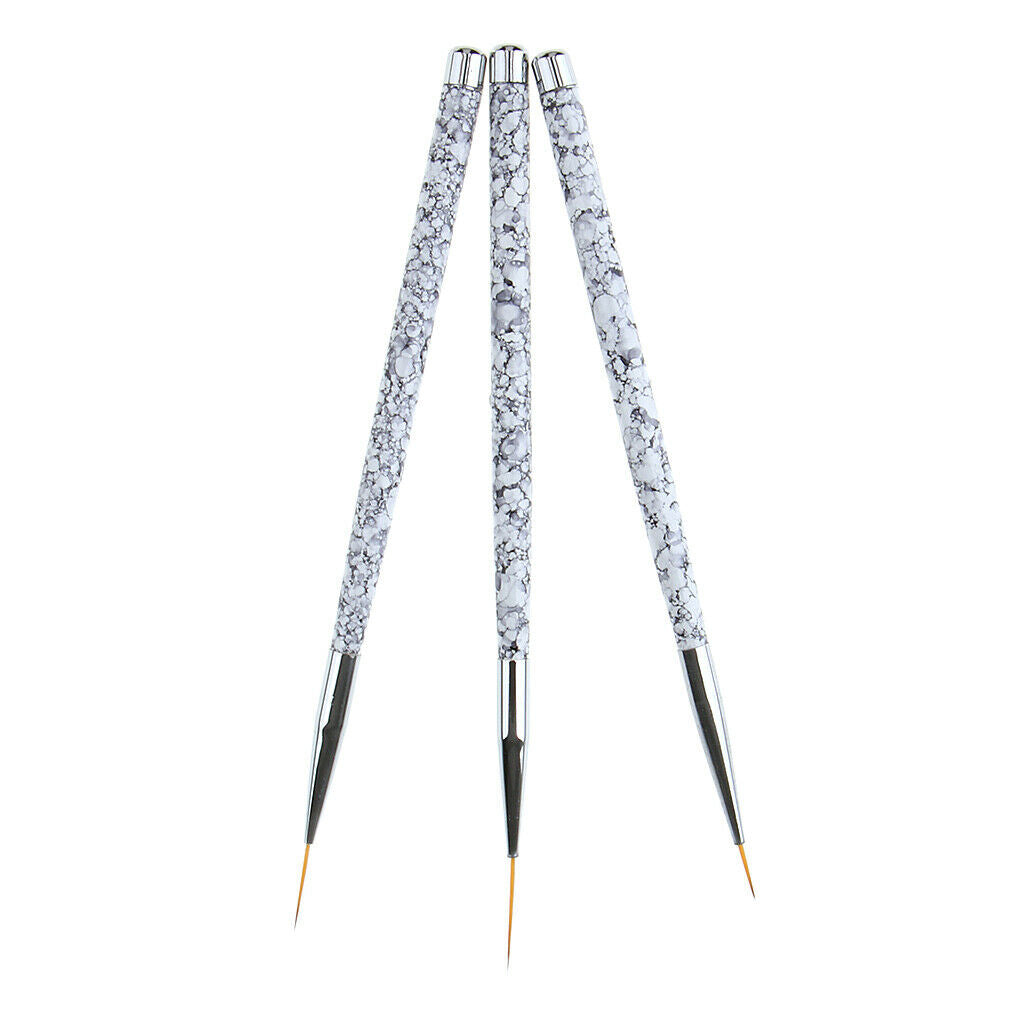 Portable Nail Art Liner Brush UV Gel Marble Pattern Handle Manicure Design