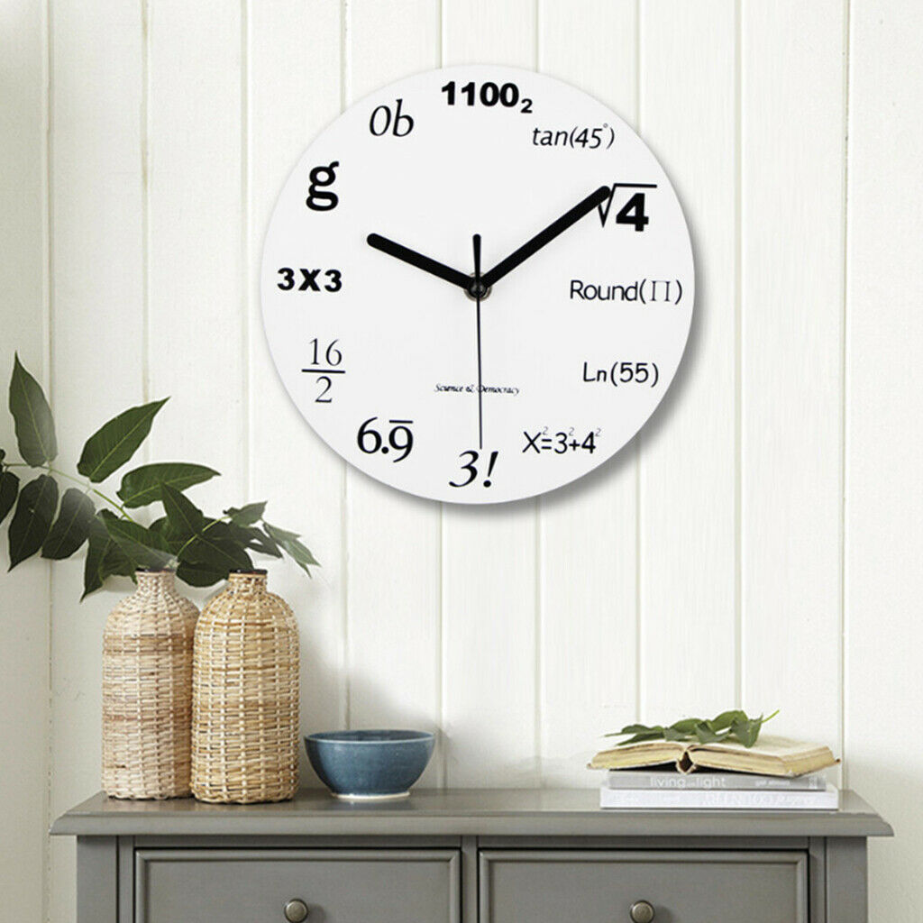 Equation Quartz "No Tick" Wall Clock High Quality Kitchens Office Clocks