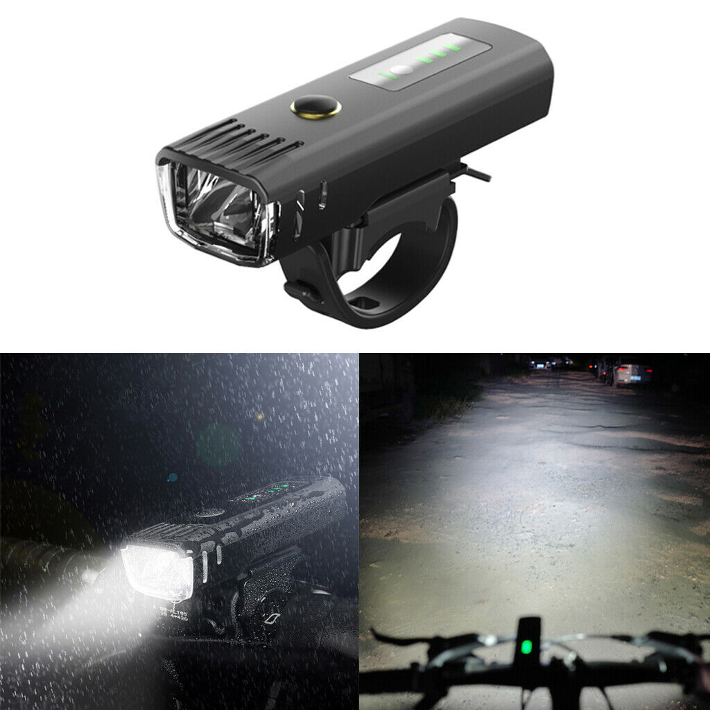 Mountain Bicycle LED Light Front Headlight USB Rechargeable Flashlight Road Bike