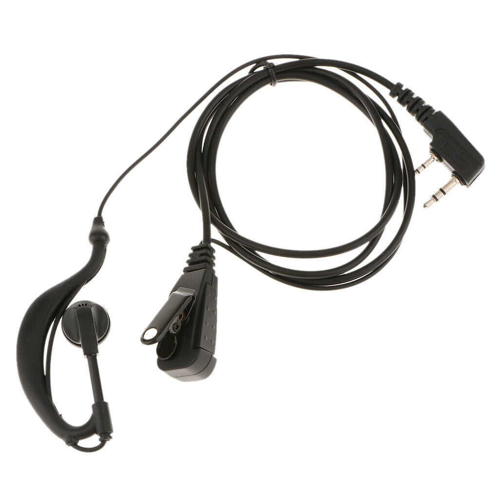 Clip Earpiece Headset Mic PTT For   Tk Series And Other 2 Pin
