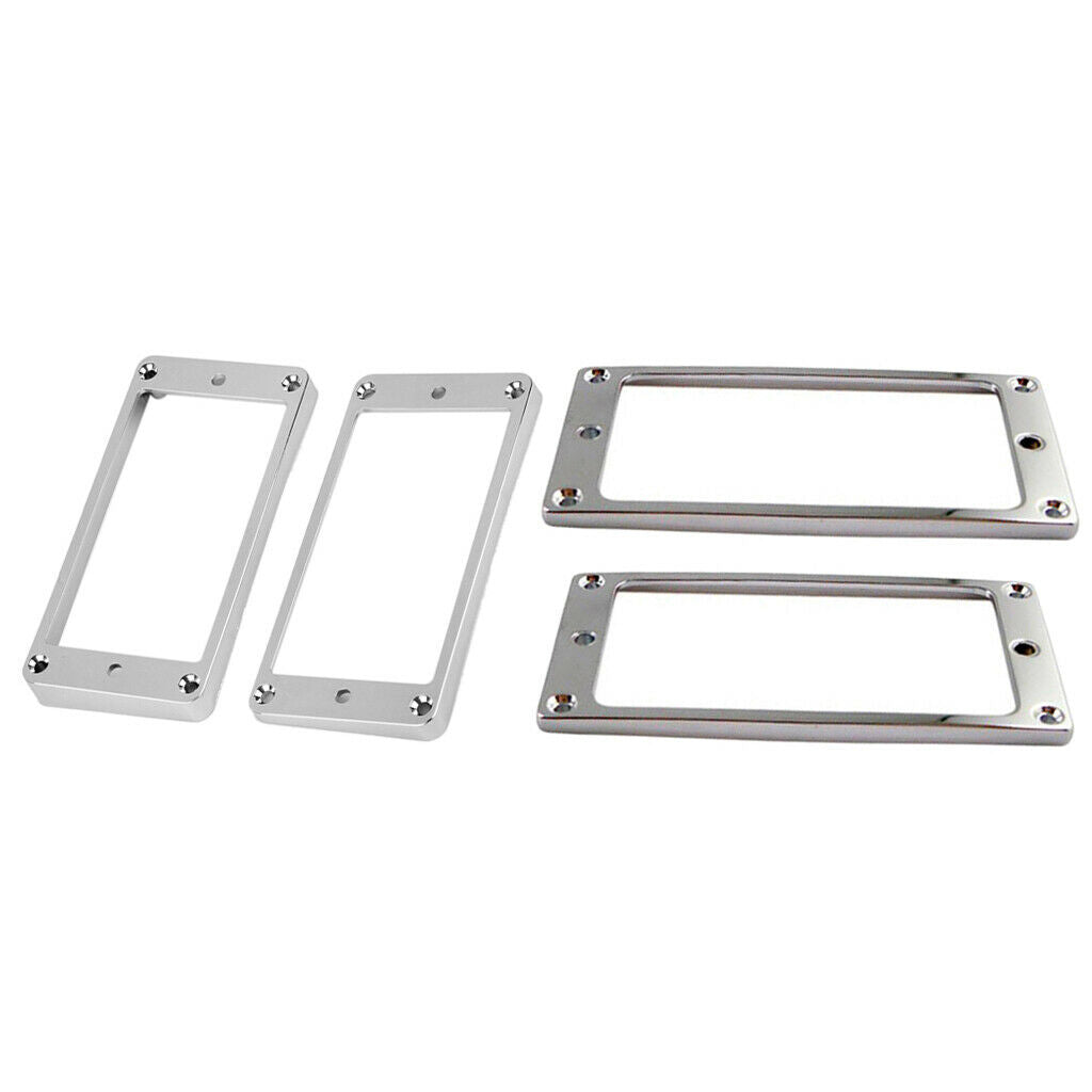 4 Pcs Plastic Humbucker Pickup Mounting Rings For  Les Paul LP Guitar